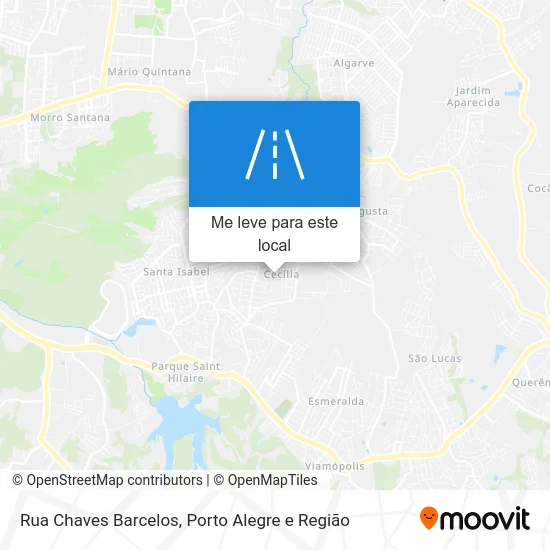 Rua Chaves Barcelos mapa