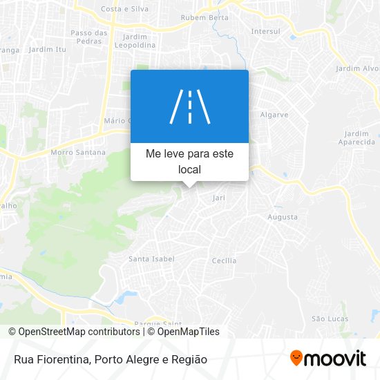 Rua Fiorentina mapa