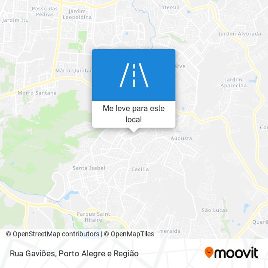 Rua Gaviões mapa