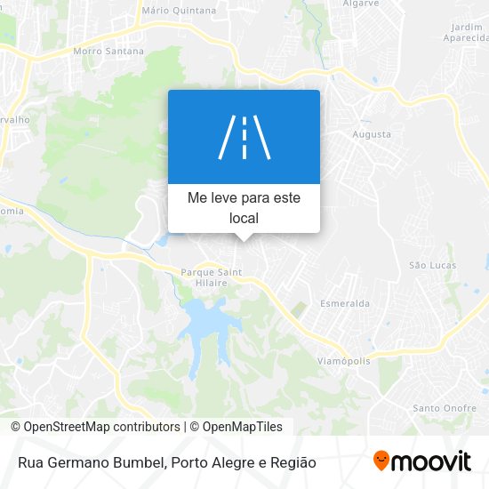 Rua Germano Bumbel mapa