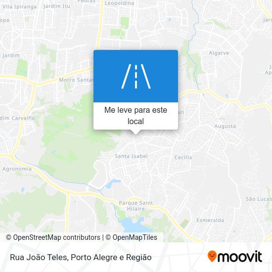 Rua João Teles mapa