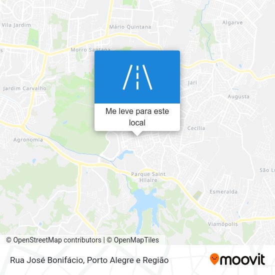 Rua José Bonifácio mapa