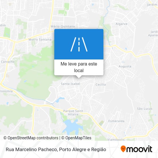 Rua Marcelino Pacheco mapa
