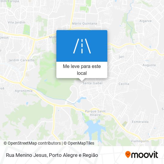 Rua Menino Jesus mapa