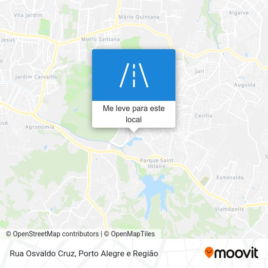 Rua Osvaldo Cruz mapa