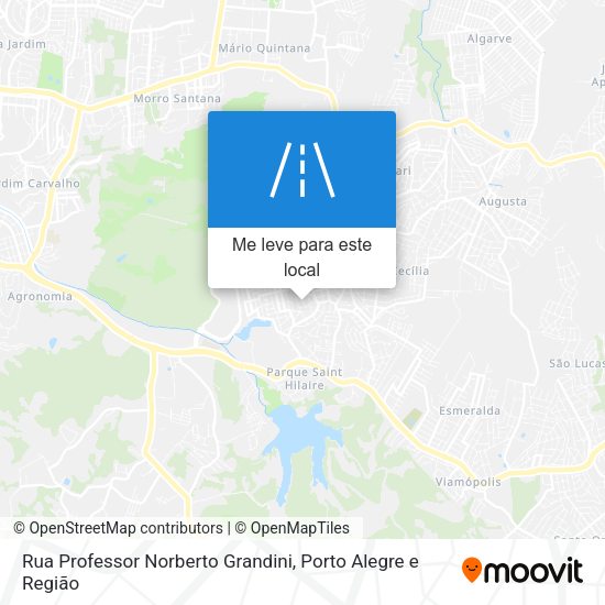 Rua Professor Norberto Grandini mapa
