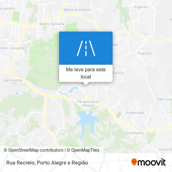 Rua Recreio mapa
