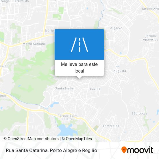 Rua Santa Catarina mapa