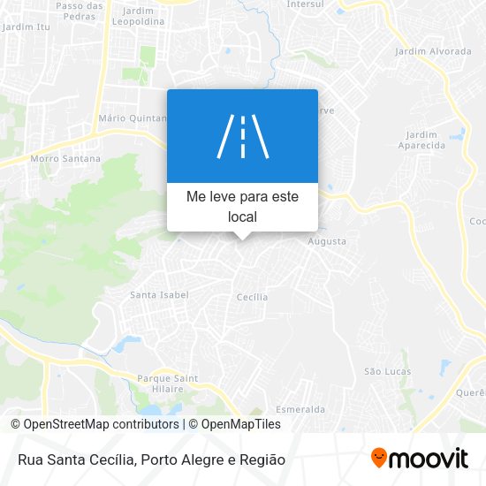 Rua Santa Cecília mapa