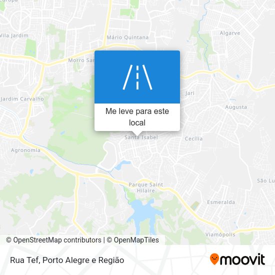 Rua Tef mapa