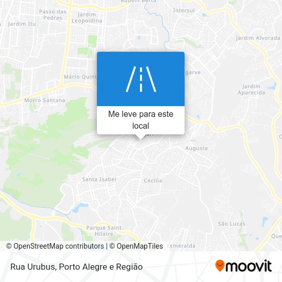 Rua Urubus mapa