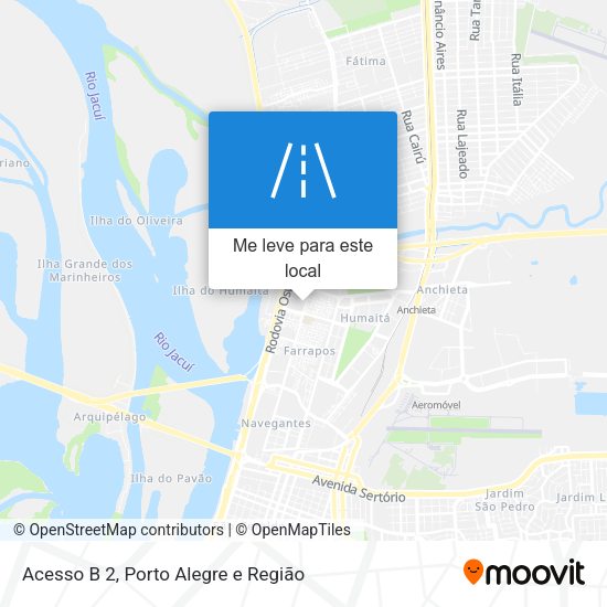 Acesso B 2 mapa