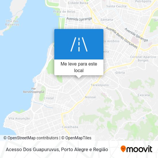 Acesso Dos Guapuruvus mapa