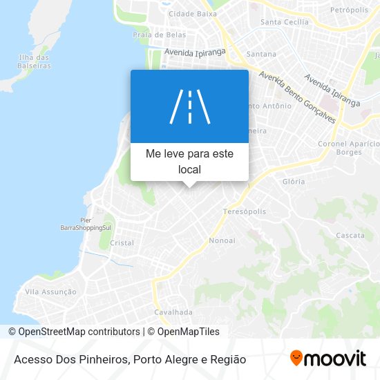 Acesso Dos Pinheiros mapa