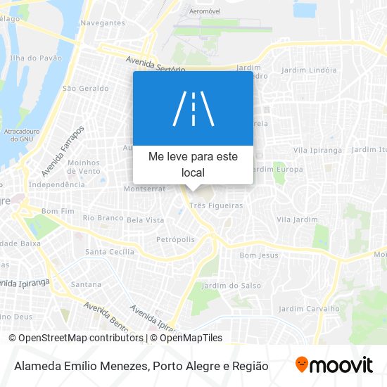 Alameda Emílio Menezes mapa