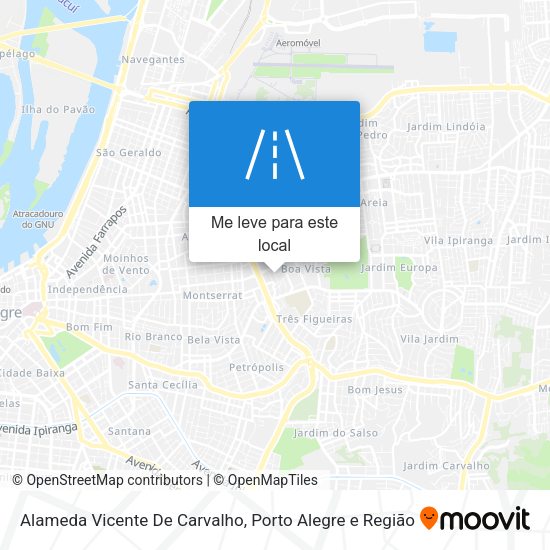 Alameda Vicente De Carvalho mapa