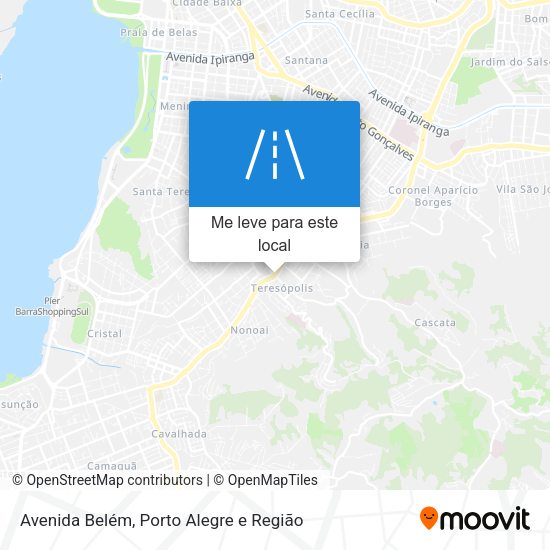 Avenida Belém mapa