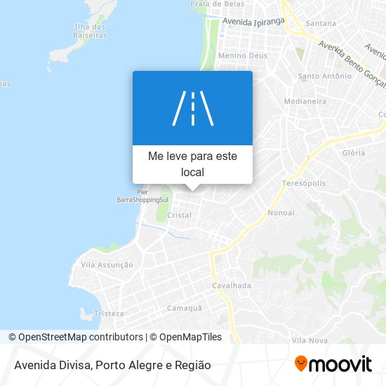 Avenida Divisa mapa