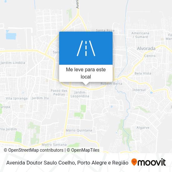 Avenida Doutor Saulo Coelho mapa