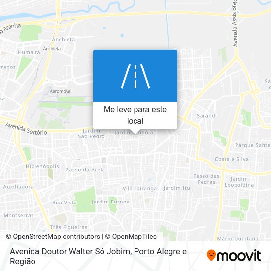 Avenida Doutor Walter Só Jobim mapa