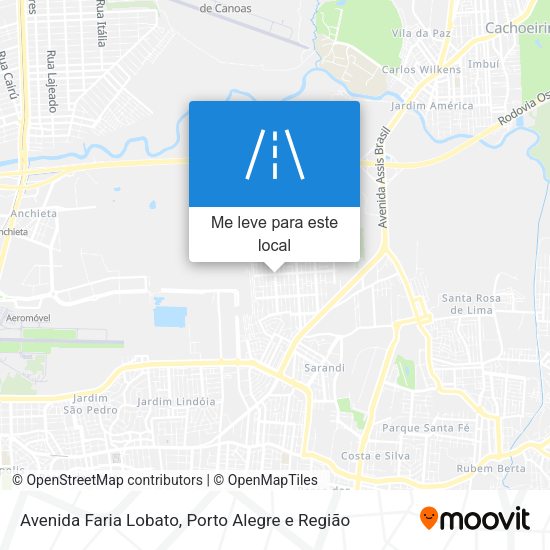 Avenida Faria Lobato mapa