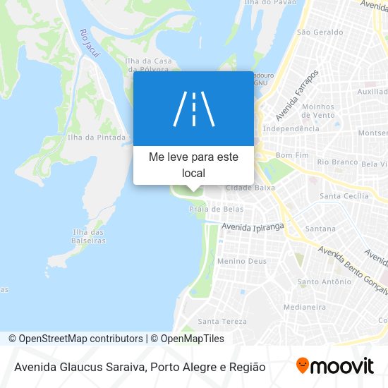 Avenida Glaucus Saraiva mapa