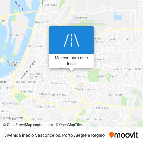 Avenida Inácio Vasconcelos mapa