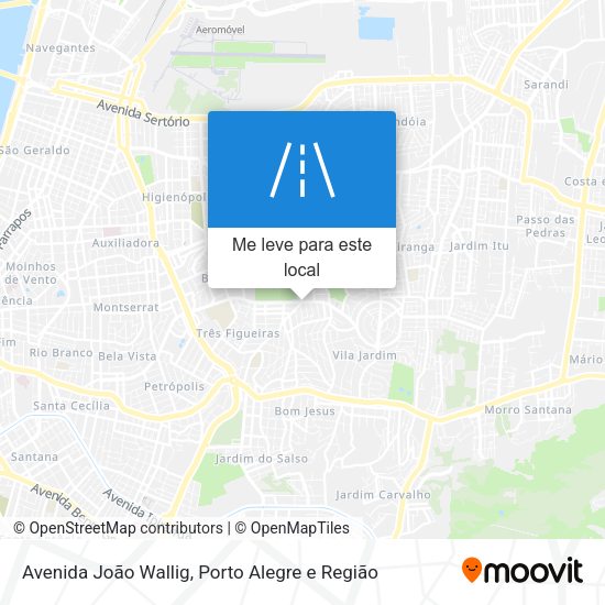 Avenida João Wallig mapa