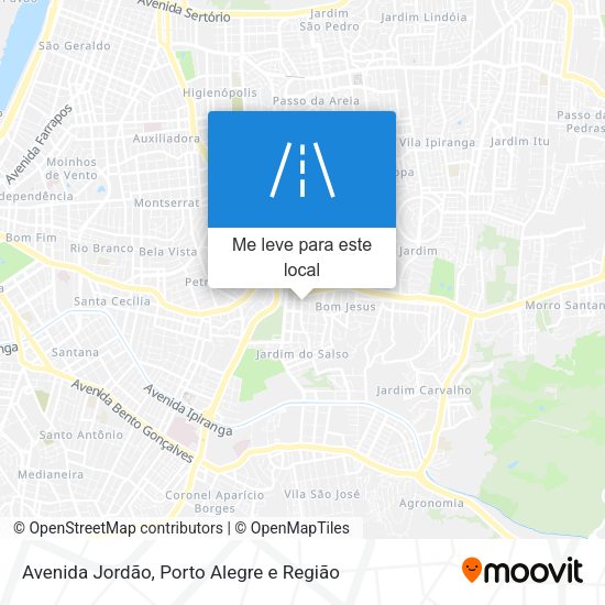 Avenida Jordão mapa