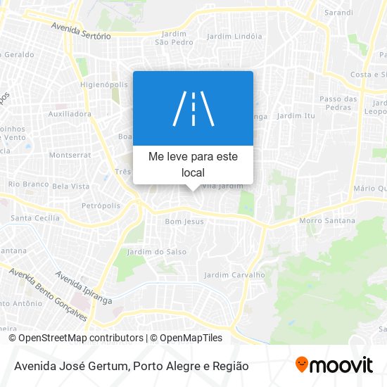 Avenida José Gertum mapa