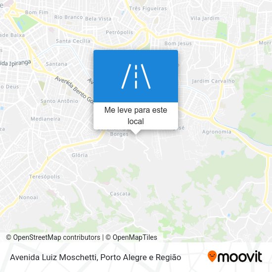 Avenida Luiz Moschetti mapa