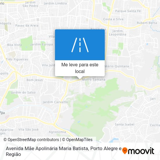 Avenida Mãe Apolinária Maria Batista mapa