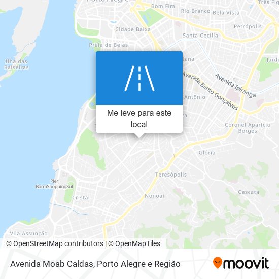 Avenida Moab Caldas mapa