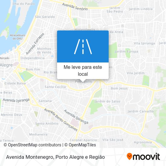 Avenida Montenegro mapa