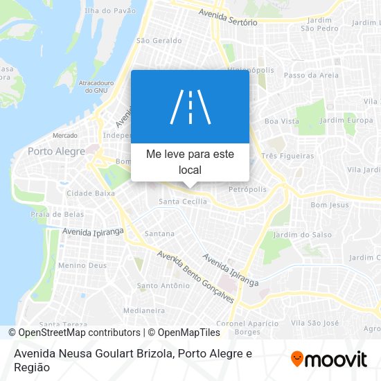 Avenida Neusa Goulart Brizola mapa