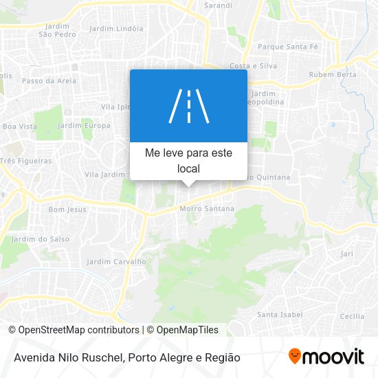 Avenida Nilo Ruschel mapa
