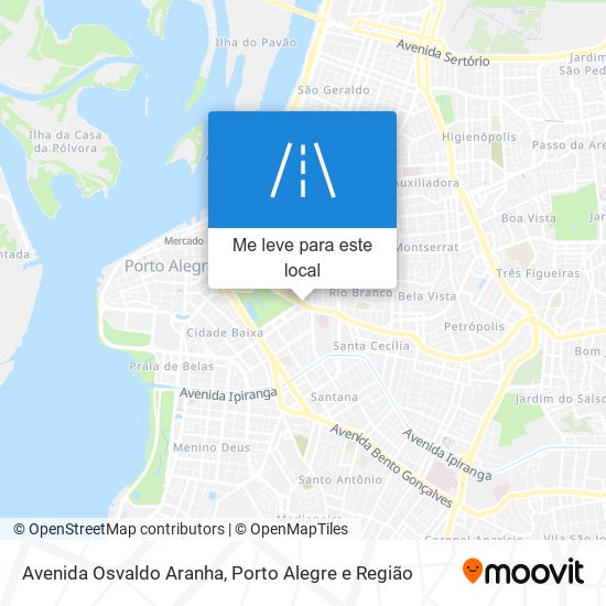 Avenida Osvaldo Aranha mapa