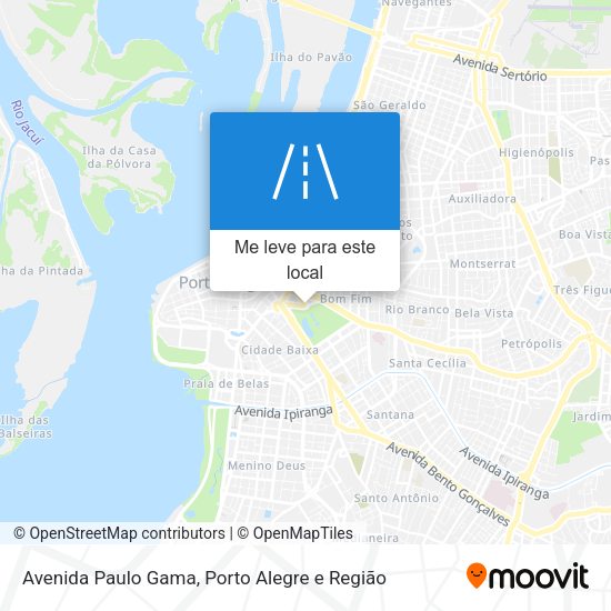 Avenida Paulo Gama mapa