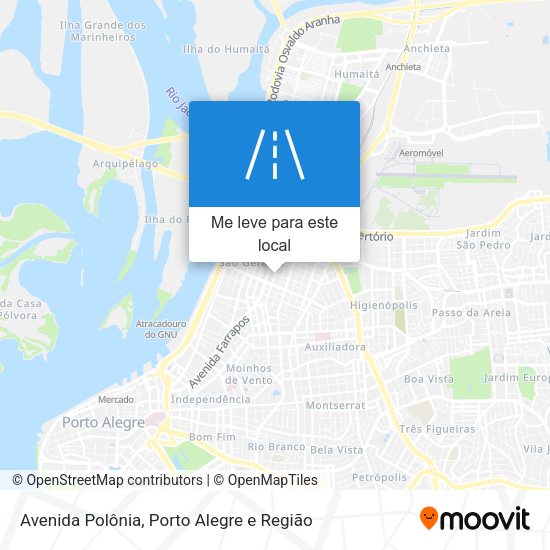 Avenida Polônia mapa