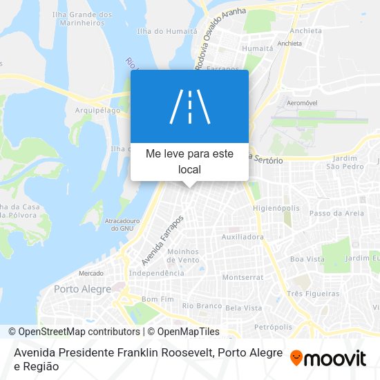 Avenida Presidente Franklin Roosevelt mapa