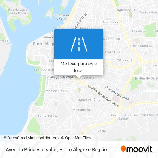 Avenida Princesa Isabel mapa