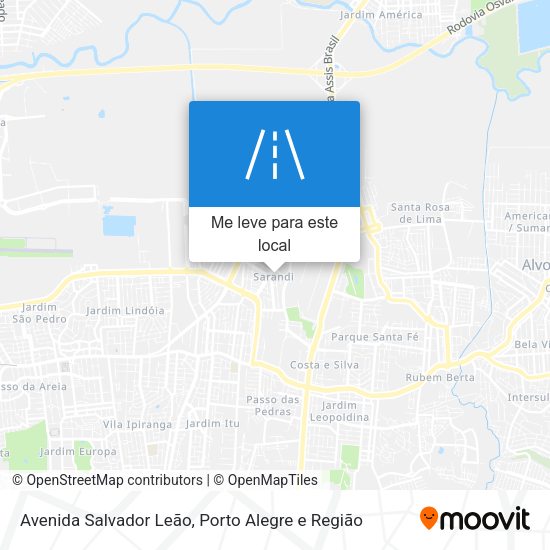 Avenida Salvador Leão mapa