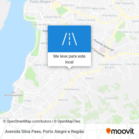 Avenida Silva Paes mapa