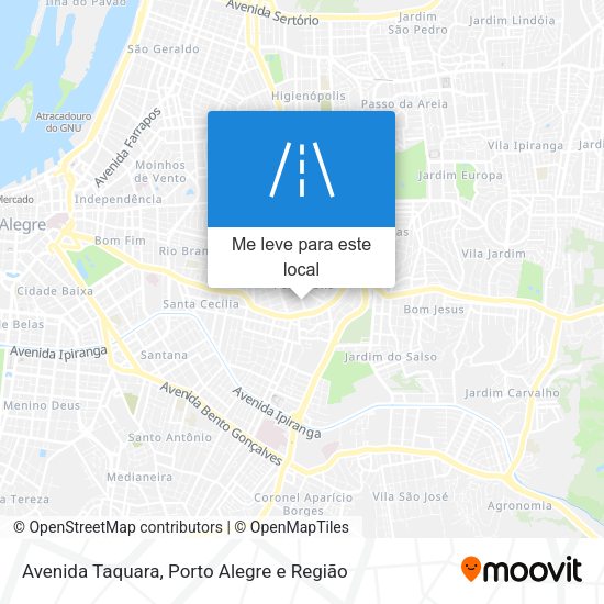 Avenida Taquara mapa
