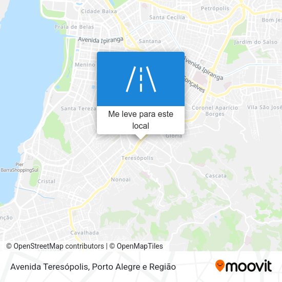 Avenida Teresópolis mapa
