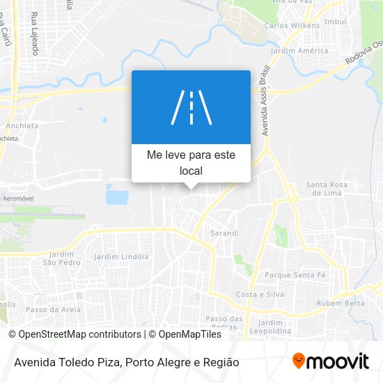 Avenida Toledo Piza mapa