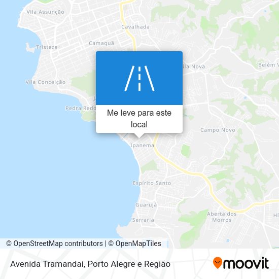 Avenida Tramandaí mapa