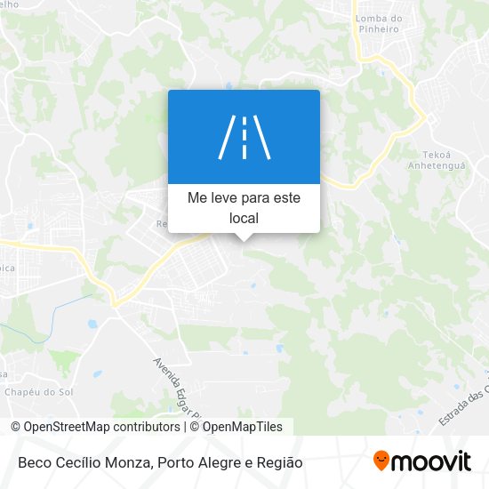 Beco Cecílio Monza mapa