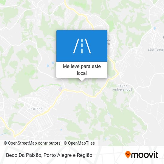 Beco Da Paixão mapa