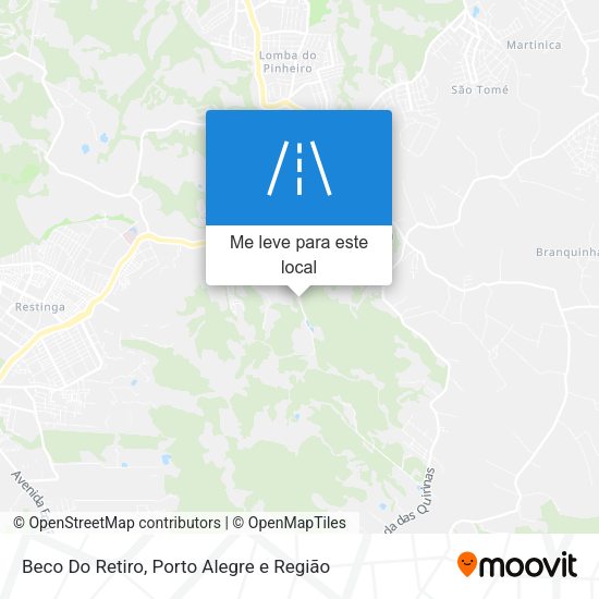 Beco Do Retiro mapa